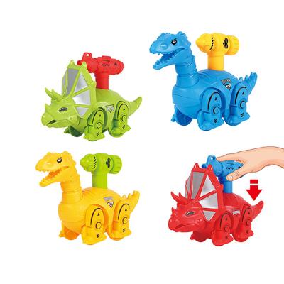 China Toy Mini Cheap Dinosur Cars Red Yellow Green Blue Dinosaurs New Cartoon EPT Toy Friction Back and forth Dinosaur Car for sale