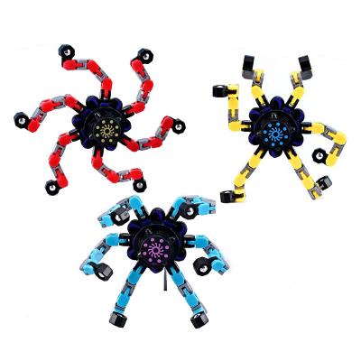 China Toy Deformation Robot Spinners Funny EPT Fingertip Fingertip Plastic Mechanical Gyro Compass Spinner Trigger Chain Toy for sale