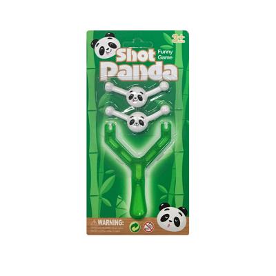 China EPT Panda Slingshot Promotional 1 Dollar Items Toys And Games Cheap Flying Slingbow Finger Mini Sling Shots Toy For Kids 21*10.5*0.5CM for sale