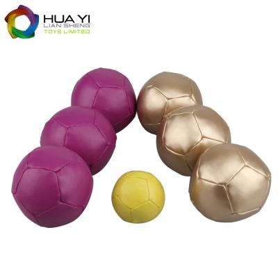 China Toy Factory Supply Sport Leather Bocce Balloutdoor Sports Toys Game Boccia Ball Set for sale