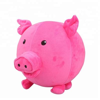 China Sports Toys Pink Inflatable Pig Ball Plush Ball Animal Pig Ball Blanket For Sale for sale