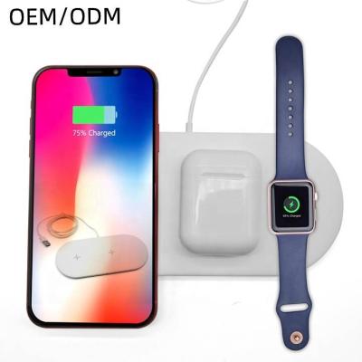 China Fashionable Magnetic Home Appliances Smart Watch Mat 3 in 1 Wireless Charger Stand for Mobile Phone for sale