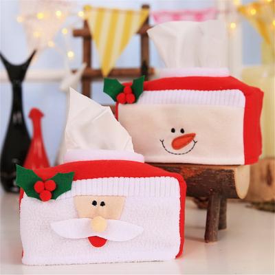 China Cute Tissue Tissue Paper Box Lid Christmas Tissue Box Christmas Decorations Holiday Supplies Diy Home Decor for sale