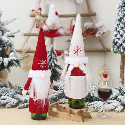 China Santa Gnomes Forester Wine Bottle Cloth Christmas Faceless Cover House for Christmas Party Table Decorations Christmas Gift Ornaments 2021 for sale