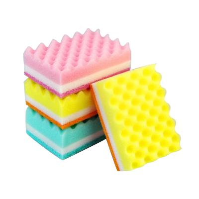 China Non Scratch Sustainable Cleaning Scrub Sponge Kitchen Dish Scrubber Pad Scrubber Cleaning Sponge For Kitchen Dish Bathroom Car Wash for sale