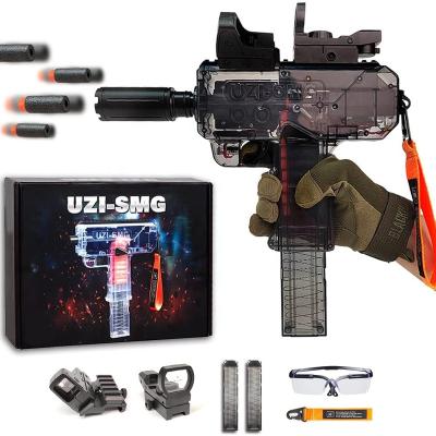 China Shooting Playing Games Aamzon Toy Gun Uzi-SMG Bullet 3 Soft Colors With 24 Bullets Blaster Electric Guns Toys Auto Shooting Game For Kids Adults for sale