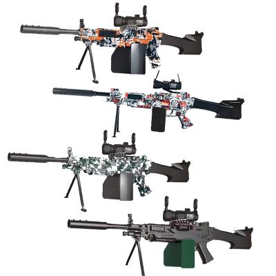 China Games Customized Color Water Gel Gun M249 Friendly Automatic Playing Shooting With DIY Water Beads Shooting Team Game Splatter Ball Blaster for sale