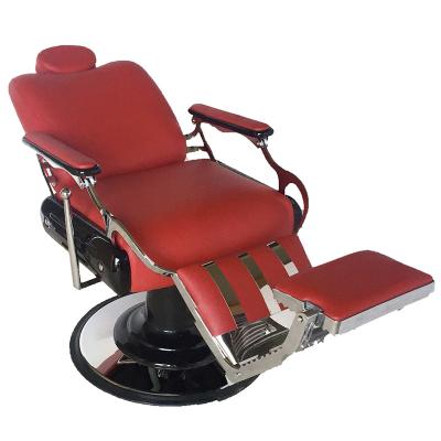 China Modern Classic Red Multifunctional Salon Furniture Barber Chair Multifunctional Styling Chair for sale