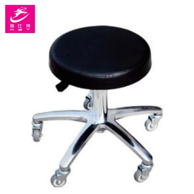 China Modern Black Round Nail Lounge Chairs Leather Covers Around Bar Stools for sale