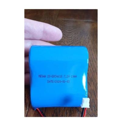 China Non-rechargeable toys lithium batteries ER34615-2S 7.2V 19Ah lithium battery for sale