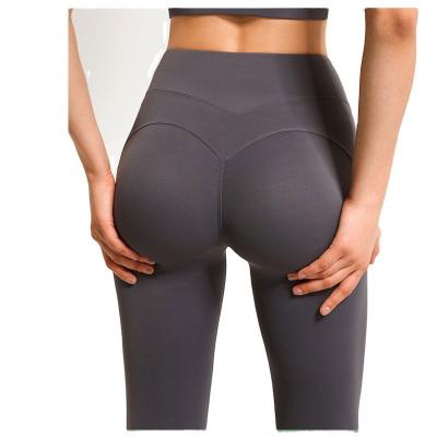 China Women's 78% High-waisted Antibacterial Nylon Belly Pants Fitness Hip Fishing Sports Private Label Activewear Yoga Running Gaiters for sale