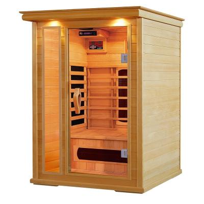 China Computer Control Panel 1 Person Family Infrared Sauna in Red Cedar, Full Spectrum Infrared Sauna for sale