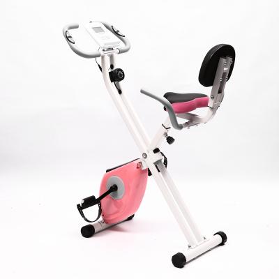 China Mini Exercise Fitness Bike Magnetic Resistance Adjustable Quiet Portable Exercise Bikes For Home for sale