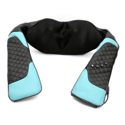 China 3d Body Wrap Heated Electric Vibrating Neck Shoulder Kneading Massager for sale