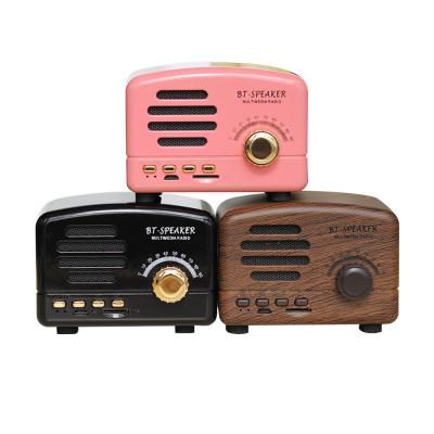 China No 2021 Hot Products 360 Degree Wireless Clear Sound Plastic Wooden Speaker for sale