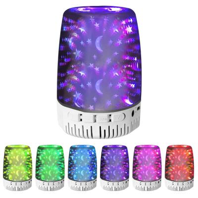 China Portable Mini 8 Color LED 3D Flash TWS BT Wireless Speaker Supported Handsfree/Phone/SD/FM Radio for Indoor Outdoor for sale