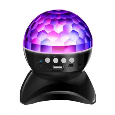 China Portable Colorful Mini Cool LED disco ball koraoke party speaker disco light for christmas birthday gift for sale