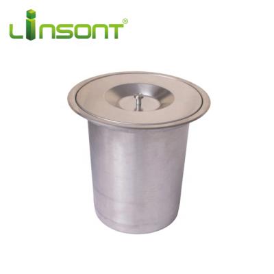 China Viable Customized Stainless Steel Built In Waste Bin Fittings For Furniture Trash Bin for sale