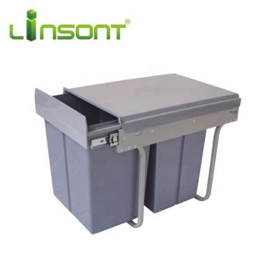 China Sustainable Durable Plastic Plastic Bucket Components For Furniture Waste Bin for sale