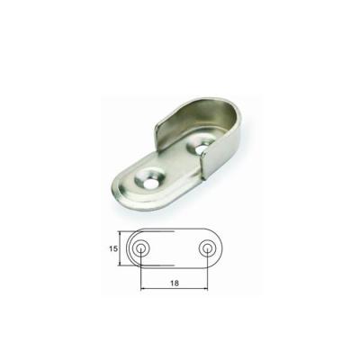 China Oval Wardrobe Tube China Supplier Steel With Chrome Nickel Plating Oval Wardrobe Flange Wardrobe Fittings Tube Flange for sale