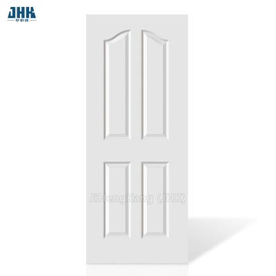 China JHK-004P FSC Wood Panel Door Skins Natural Raw MDF Faced Interior HDF Door Skin for sale