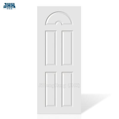 China JHK-015 front door designs white primer door panel hdf moulded door skin for sale