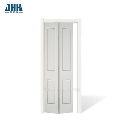 China JHK-B07 solid wood wood grain with louver Folding door manufacturer sales Folding door wholesale The folding door of cheap low p for sale