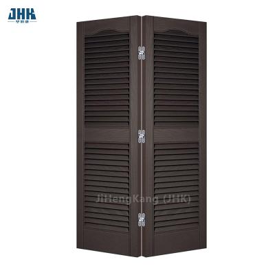 China JHK- Bi Quality folding and ventilated wooden louvre wardrobe doors Folding cabinet doors for sale