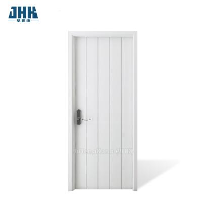 China JHK-FC12 White primer smooth slotted flat door Flat door simple design flat door good quality for sale