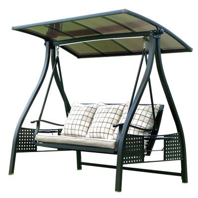 China The contemporary high quality courtyad the hanging indoor and outdoor solar powered swing chair cast aluminum swing basket chair for sale