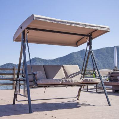 China Contemporary Popular Outdoor Panama Swing Chair Three Person Swing Chair Furniture Two Person Swing Chair for sale