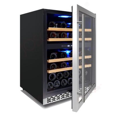 China Commercial Wholesale 54 Bottles Beech Wood Wine and Beverage Rack Wine Coolers for Ce Red, White, Champagne or Sparkling Wine Ce for sale