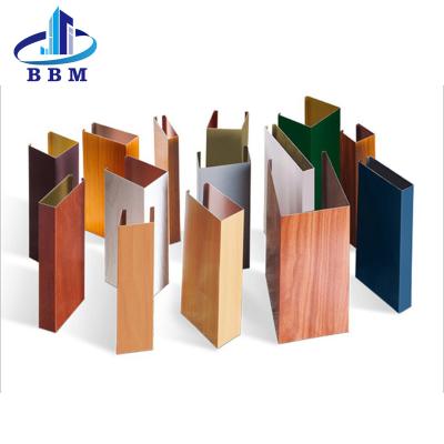 China Factory Direct Supply Curtain Wall And Wood Grain Aluminum Extrude Profiles Square Vent For Decorative Ceiling for sale