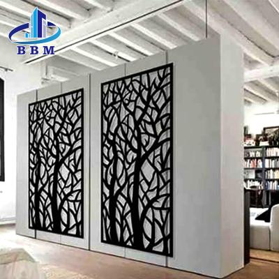 China American Style Custom Laser Cut Decorative Metal Panel Screen Outdoor Metal Privacy Screen Garden Screen for sale