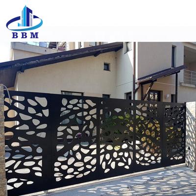 China Easily Assembled Custom Garden Fencing Trellis Gates Yard Aluminum Laser Cut Gates Perforated Decorative Aluminum Garden Gates Fence for sale