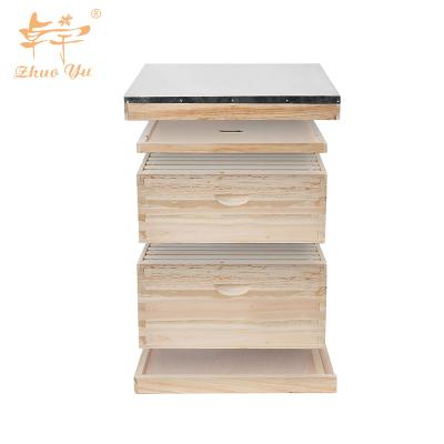 China Bee Farm New Products Factory Price Wooden Honey House Manufacturers Langstroth Beehive Box Bee Hive for sale