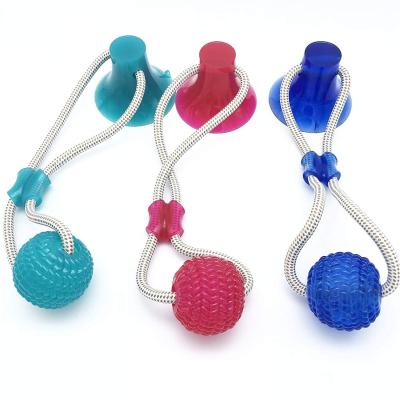 China TPR Viable Rubber Dog Molar Chew Toys Set Dog Cotton Braided Twisted Rope For Teeth Cleaning Bite Chew Toys for sale