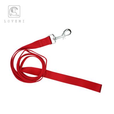 China Hot Selling Custom LOVEMI Modern and OEM Design Quality and Quantity Assured Double Nylon Dog Leash and Collar Set for sale