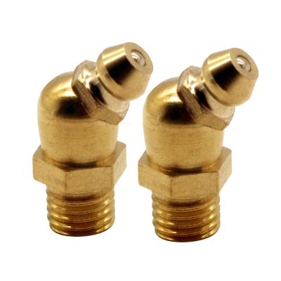 China SYD 930 Brass Grease Nipple 8mm Type 45degree Fit for sale