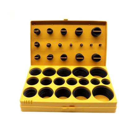 China Universal Rubber Seal SYD 1133 407pcs 70 Inch Shore Black O Ring With Yellow Box Kit for sale