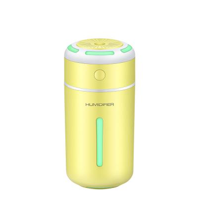 China New Arrival Car Stone Rechargeable Air Humidifier Ultrasonic Salt Mist Desktop Ultrasonic Cool Humidifier with Colorful Lights for sale