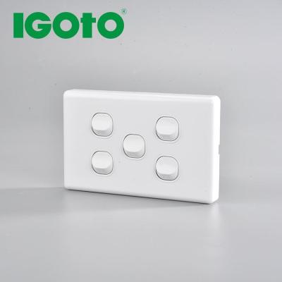 China IGOTO 5G 2 Way Switch Wall Switch SAA Approval Horizontal Residential / Multipurpose Australia Switch 10A for sale