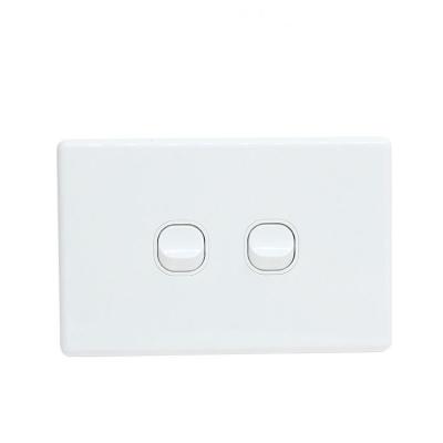 China Wall Switch PC Igoto KS304 10A 250V Australia Standard 2 Gang Electrical Wall Switch for sale