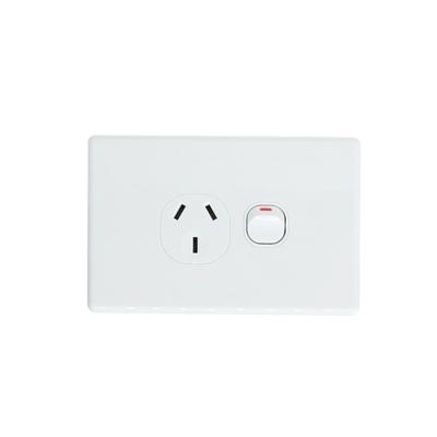 China IGOTO Popular Hot Sale Australia SAA Power Point Wall Switch Slim Single Electrical Socket for sale