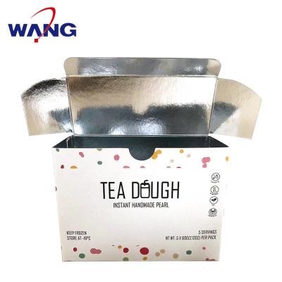 China Recycled Materials Wholesale Custom Logo Waterproof Cardboard Group Packing FMCG Packaging Takeaway Food Box Aluminum Foil Box for sale