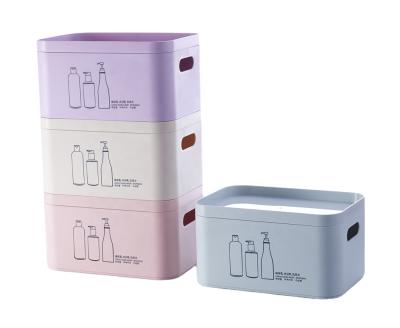 China Sustainable Plastic Storage Box Cosmetic Organizer for sale