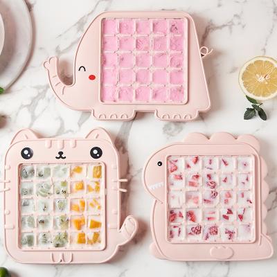 China 2022 DIY Creative Cute Cartoon Shape Poplar Ice Maker Viable Hot Selling Animal Ice Mold Trays For Kids Play for sale