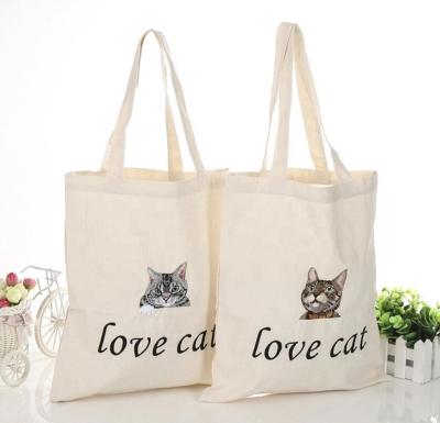 China Eco - Friendly Wholesale Reusable Printed Cotton Shopping Bag Supermarket Bag for sale