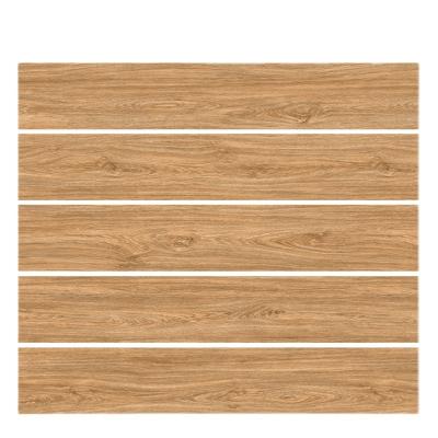 China Modern Rustic Tiles All-Porcelain Right-sided Wood Grain Brick Hardwood Look Floor 150*900mm Tile for sale