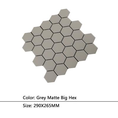 China New Design Parquet Calacatta Gary Marble Hexagon Mosaic Slabs For Kitchen Wall for sale